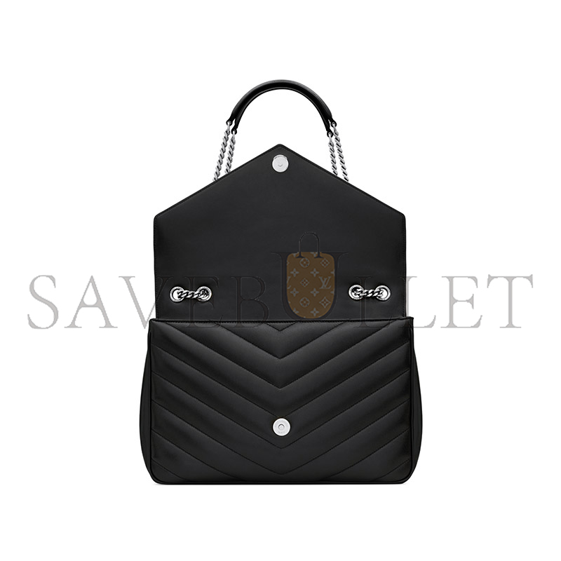 YSL LOULOU LARGE IN MATELASSÉ LAMBSKIN 803541AAE4Y1000 (32*22*10cm)
